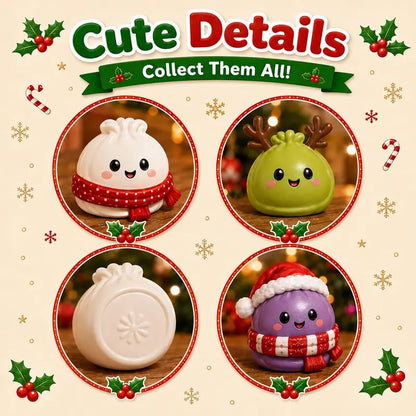 ⚡Hot Sales 49% OFF🔥24-Day Mini Squishies Countdown Calendar – Glitter Dumpling Squeeze Toys for Daily Surprises, Stress Relief & Collectible Fun
