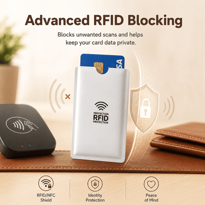 🔥 LAST DAY 49% OFF-🛡️ RFID Blocking Sleeves – Ultimate Protection for Credit & ID Cards Slim, Lightweight & Multi-Color Design