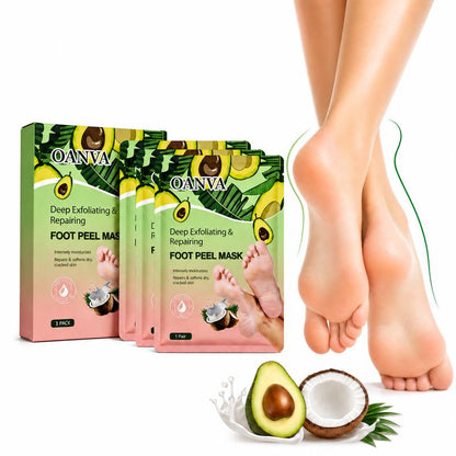 🎉2026 HOT SALE🎉💞50K+ SOLD! 🦶🌿Foot Peel Mask for Dry & Rough Feet | 60‑Minute Nourishing Foot Care 🙌💚