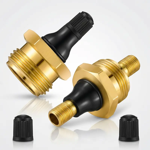 2-Pcs Brass RV Blow Out Plugs with Drain Valve