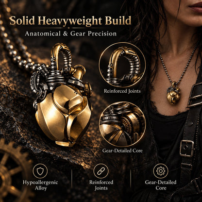 Industrial Mechanical Kinetic Pendant — Living Steampunk Art