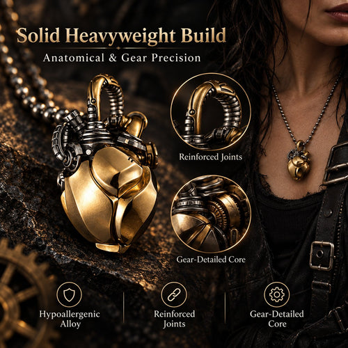 Industrial Mechanical Kinetic Pendant — Living Steampunk Art