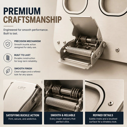 💯✈️ Aviation Style Key Holder – Buckle-Inspired Wall Mounted Key Organizer for Entryway & Home