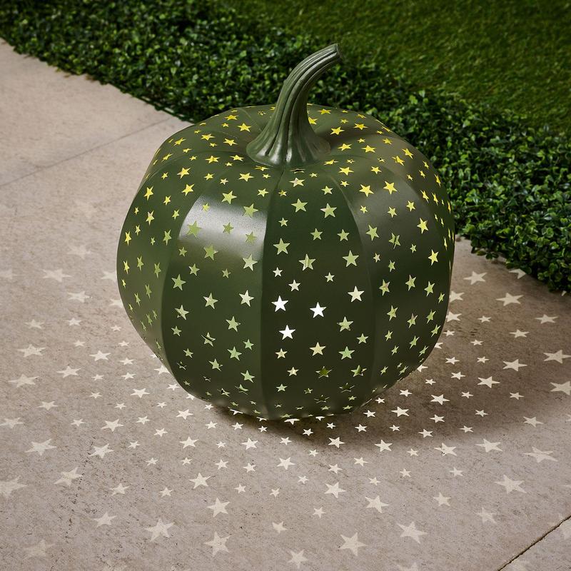 🎃✨ Light-Up Stargazer Metal Pumpkin – Magical Indoor & Outdoor Fall Decor