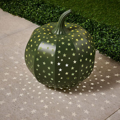 🎃✨ Light-Up Stargazer Metal Pumpkin – Magical Indoor & Outdoor Fall Decor
