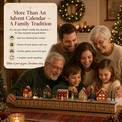 🎄 Light-Up Christmas Village Advent Calendar