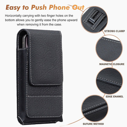 ⚡Big Discount | Waist Belt Cell Phone Pouch 📱 Multi-Pocket Leather  Card Holder
