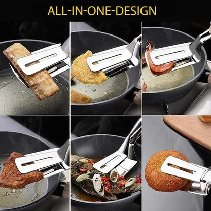 📢Buy 1 Get 1 Free⏰ Stainless Steel Shovel Clip – 2‑in‑1 Kitchen & Grill Tool 🍳🔥