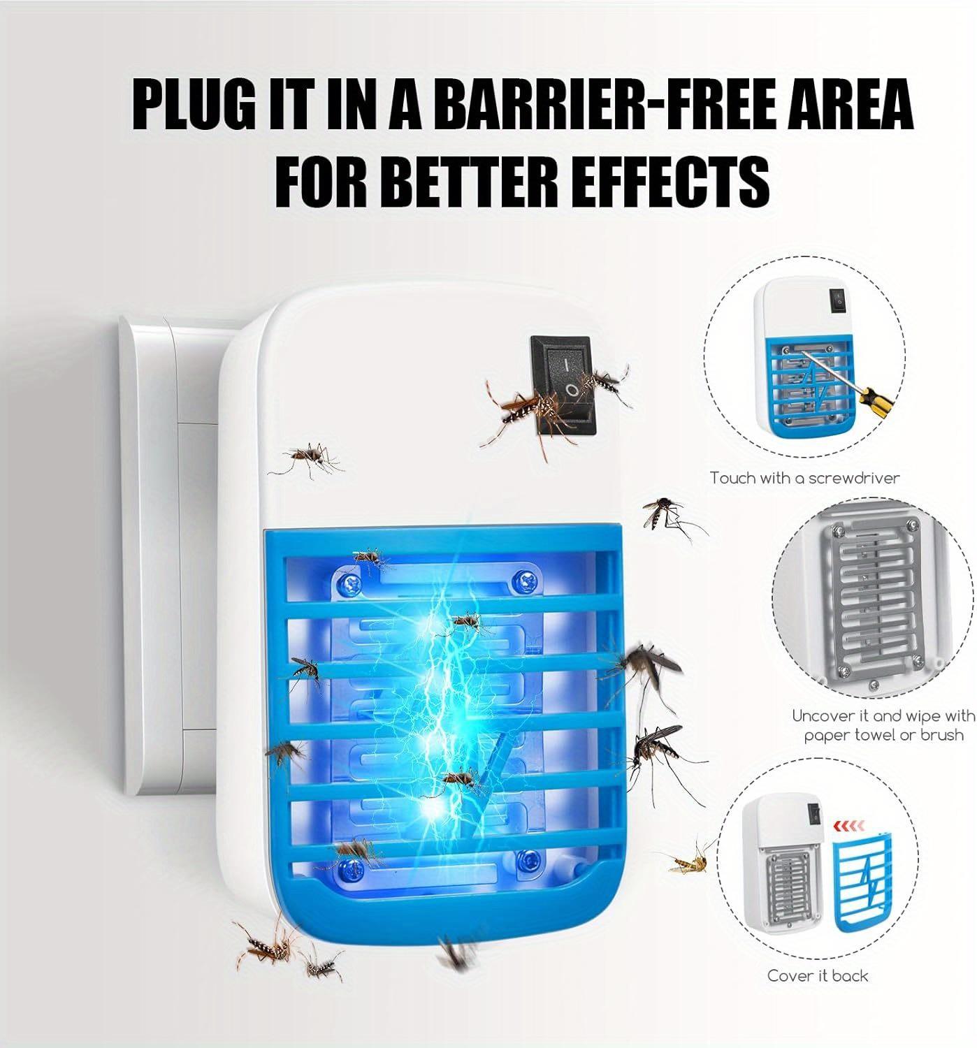 🦟⚡4-Pack Plug-In Blue Light Electronic Bug Zapper