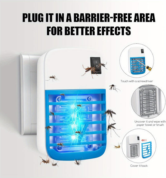 🦟⚡4-Pack Plug-In Blue Light Electronic Bug Zapper