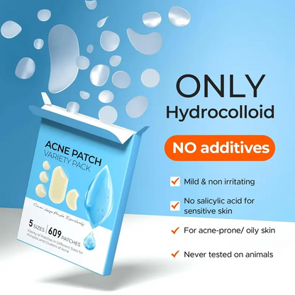 609 Count Pimple Patches for Face, Hydrocolloid Acne Patch Bulk