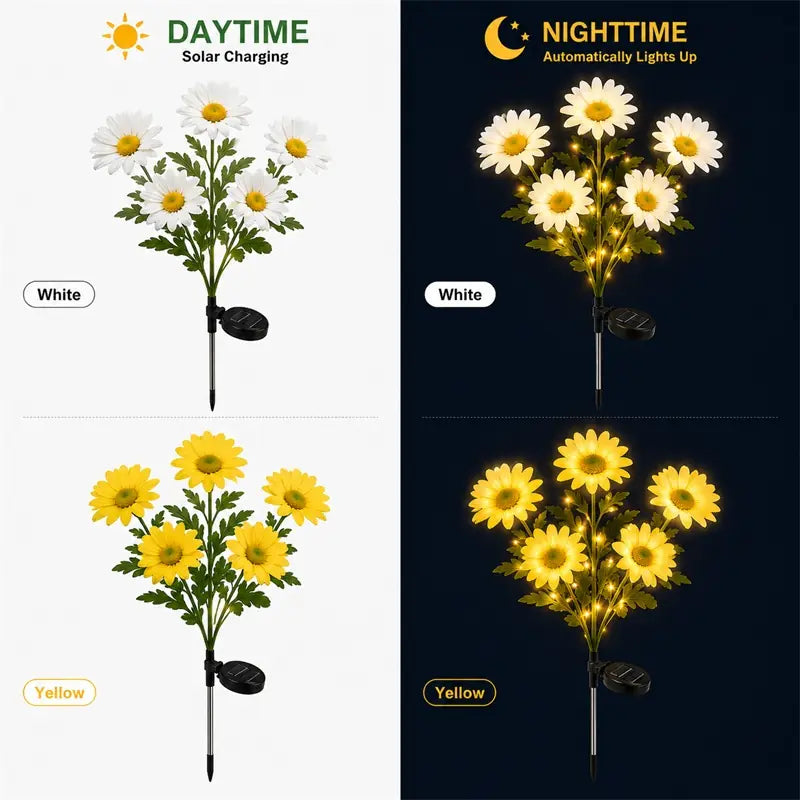 ✨Nature Inspired Floral Solar Garden Pathway Lighting