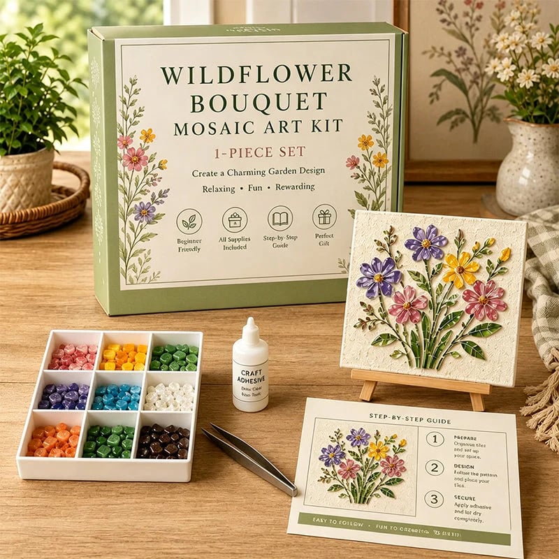 🔥 Last Day 49% OFF – 🎨Watering Can Mosaic Art Kit