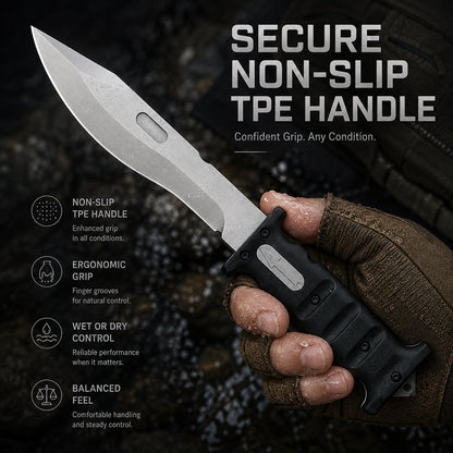 D2 Button Lock Folding Knife