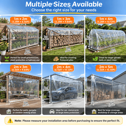 ⏰Limited Stock 49% OFF🌞💦🌊 Transparent Outdoor Protection System—Outdoor Cover with Metal Grommets💧