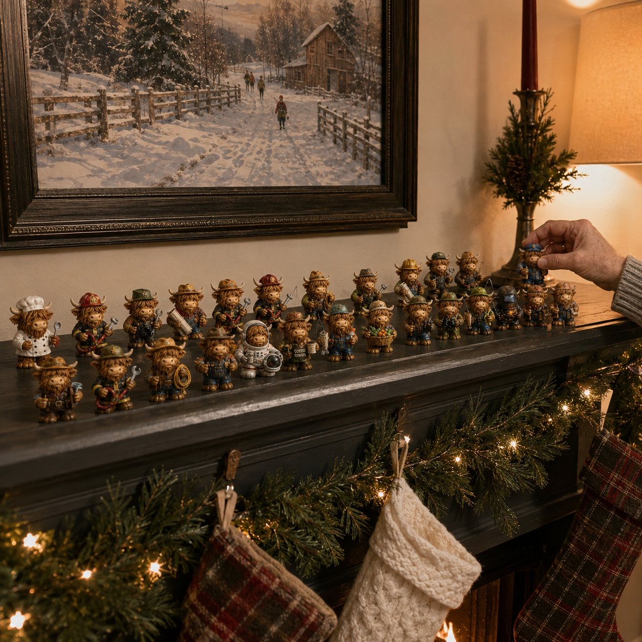 🐮 LAST DAY 49% OFF – 24 Days of Highland Cow Careers Advent Calendar | 24 Unique Collectible Highland Cows with Adorable Jobs, Tiny Accessories & Daily Christmas Surprises 🎄✨
