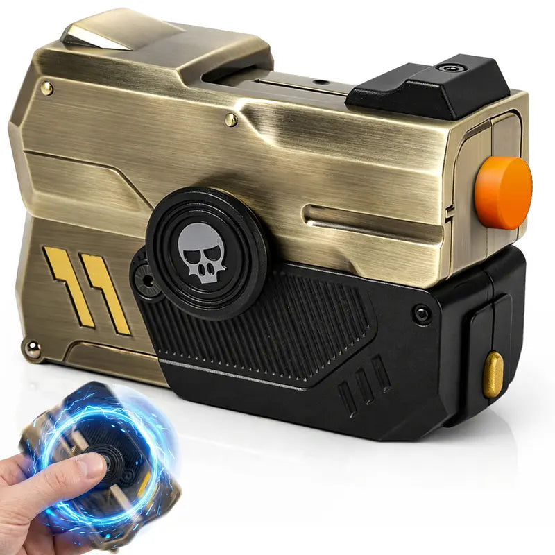 🎲✨ Cyberpunk Metal Dice Set – Premium Polyhedral DND Dice with Spinning Storage Case ⚙️