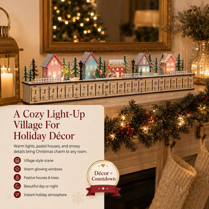 🎄 Light-Up Christmas Village Advent Calendar