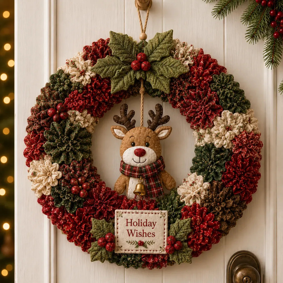 ✨ Make A Christmas Wreath You'll Be Proud To Display 🎄❤️ 3D Fabric Poke DIY Kit With Tutorial & Guide Included