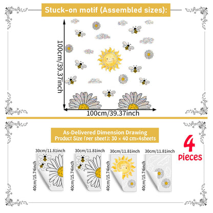 ☀️Bee Prism Effect Window Sticker