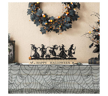 💪Hot Sale! 🔥50% OFF - ✨🎃Glitzhome 18"L Halloween Dancing Witch Countdown Table Sign