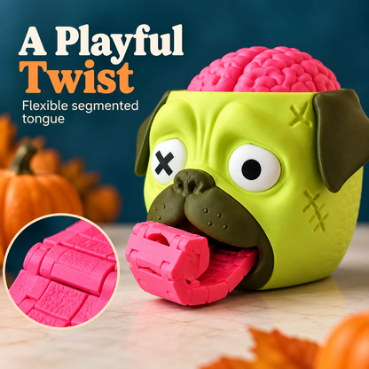 🐶🍬Pug‑Themed Candy Dispenser | Fun Press‑Type Novelty Treat Dispenser | Festive Party Decoration for Halloween, Christmas & Gifting🎃