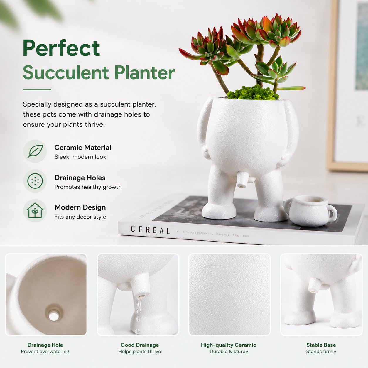 🔥2026 Funny Shaped Planter Pot - Unique Body Shaped Plant Pot with Novelty Peeing Design for Indoor Plants🌱