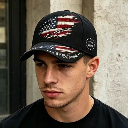 2pcs 250th Anniversary Print Baseball Cap