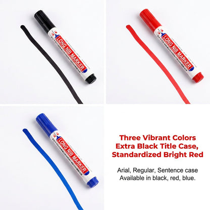 Extended Tip Marker Pen, Quick Dry Ink For Deep Hole Marking🎯