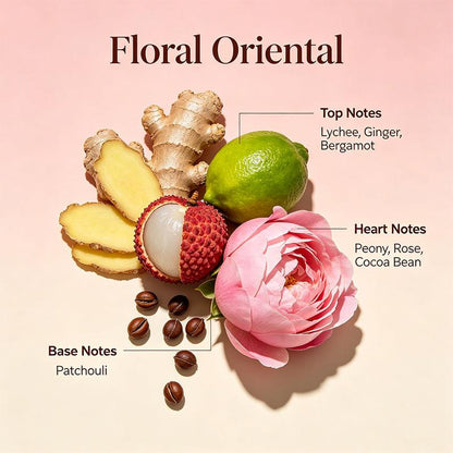 🌸 Dream Bloom Eau de Parfum – Fresh Lychee, Rose & Peony Unisex Fragrance