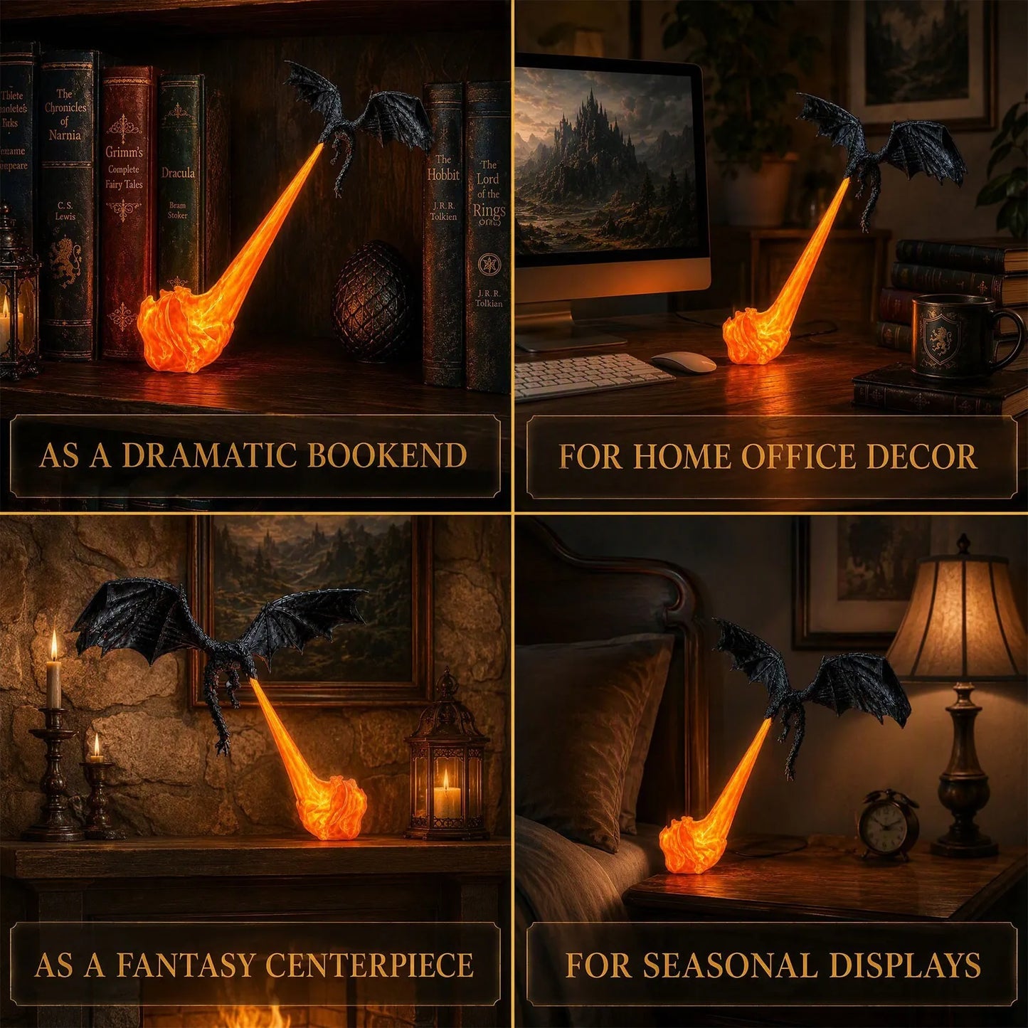 🔥LAST DAY 60% OFF🎁Flying Dragon Bookshelf Light 2026
