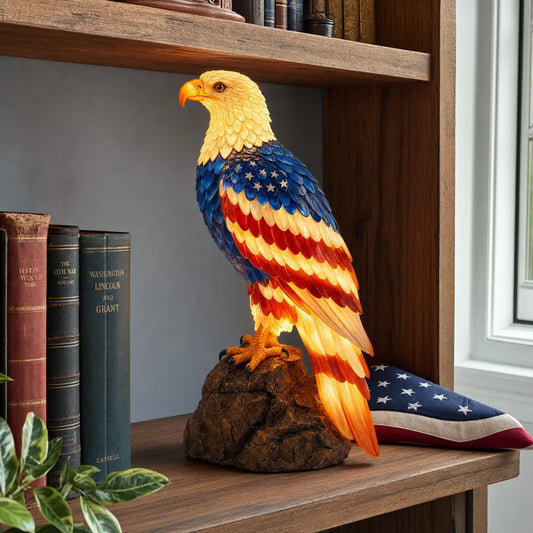 ⚡️Independence Day 49% OFF🦅🌙U.S. 250th Eagle Stained Glass Table Lamp✨