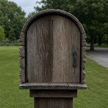 🇺🇸 American Flag Rustic Mailbox