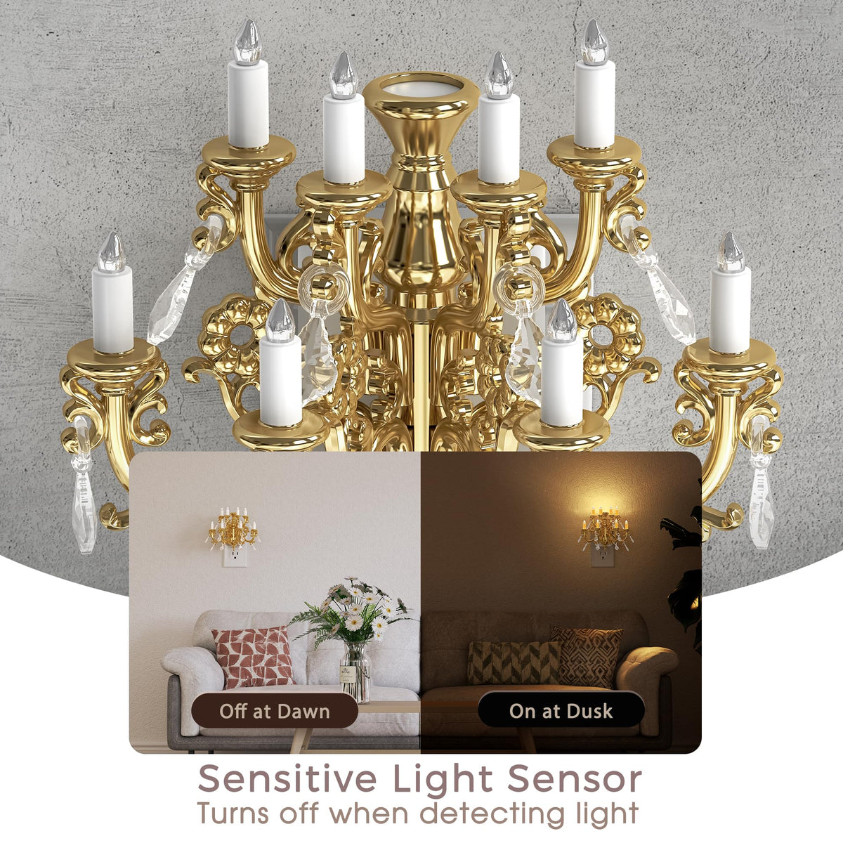 Chandelier Design Plug-In Night Light - [lohasled]