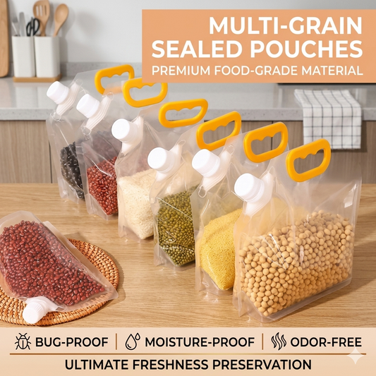 🌾 Multi-Grain Airtight Sealed Storage Pouches