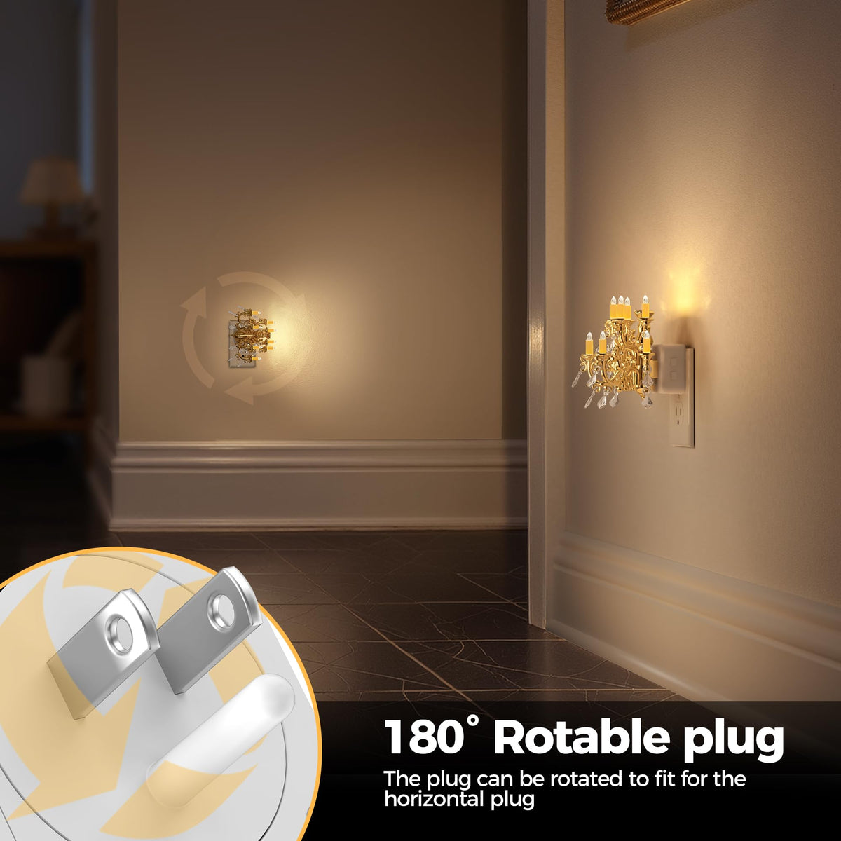 Chandelier Design Plug-In Night Light - [lohasled]