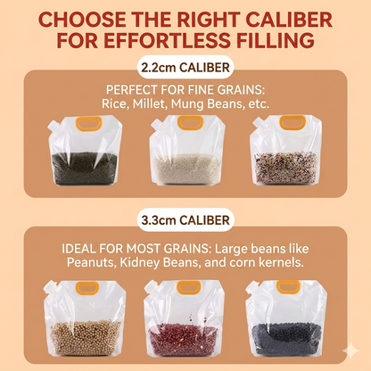 🌾 Multi-Grain Airtight Sealed Storage Pouches