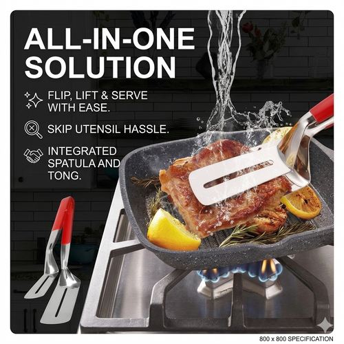 📢Buy 1 Get 1 Free⏰ Stainless Steel Shovel Clip – 2‑in‑1 Kitchen & Grill Tool 🍳🔥