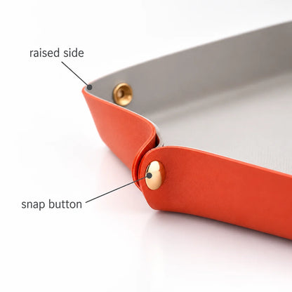 🍗 Foldable Silicone Roasting Tray ✨ Snap-Corner Baking Mat | Easy-Clean Kitchen Essential
