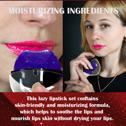 💋 Lazy Lips Shape Color Changing Pearl Lipstick