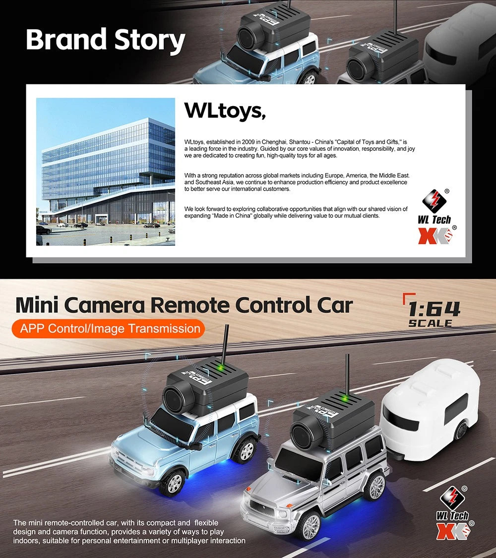 🚗 WLtoys 6406 1/64 Mini FPV Camera RC Off-Road Car
