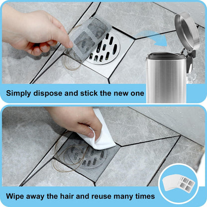 Disposable Drain Hair Catcher Mesh Stickers