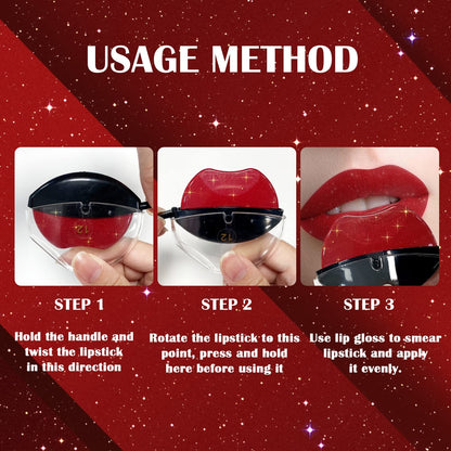 💋 Lazy Lips Shape Color Changing Pearl Lipstick