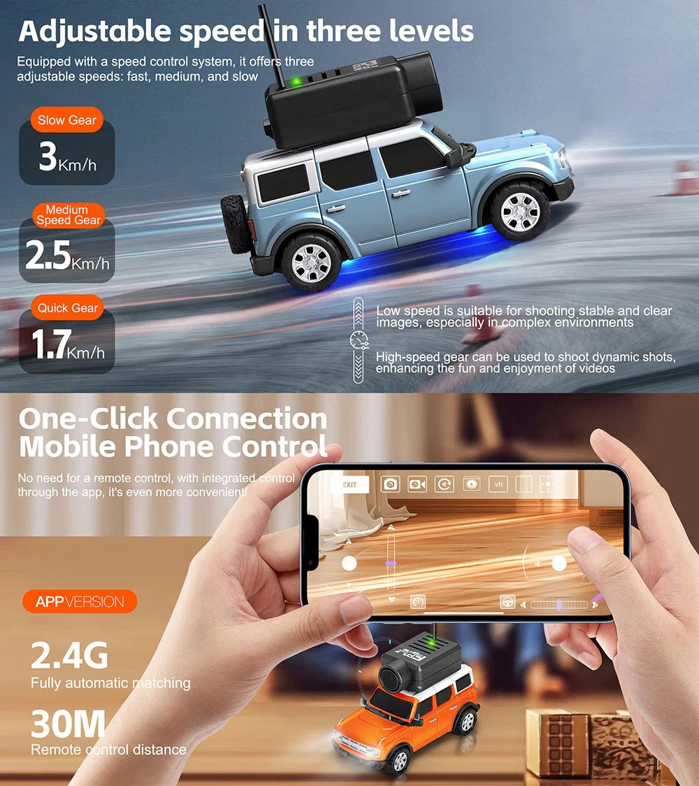 🚗 WLtoys 6406 1/64 Mini FPV Camera RC Off-Road Car