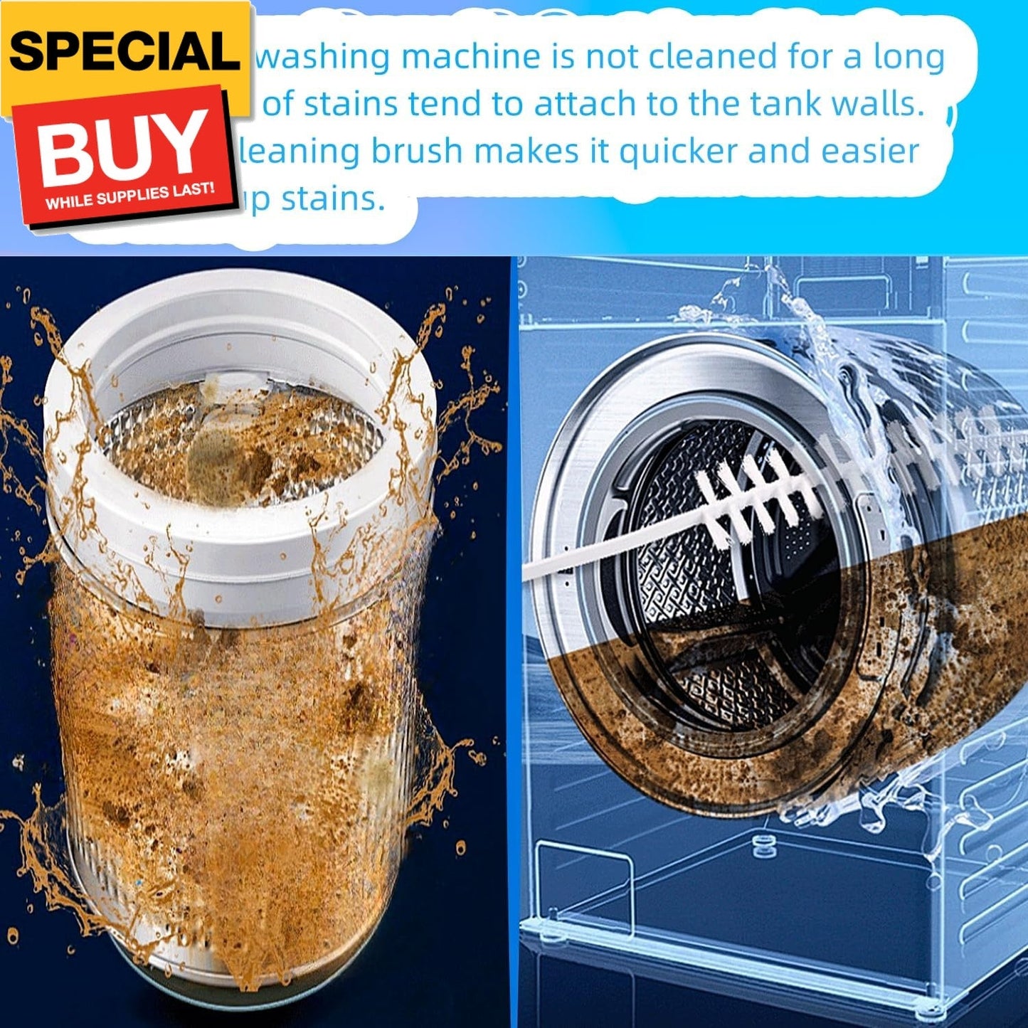 Flexible Bend Deep Gap Cleaning Brush-5PCS