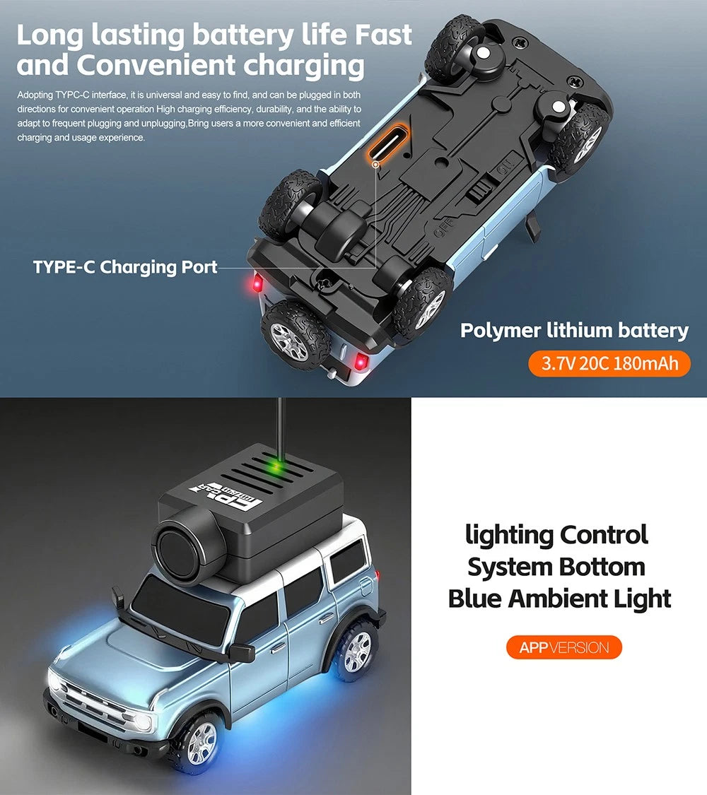 🚗 WLtoys 6406 1/64 Mini FPV Camera RC Off-Road Car
