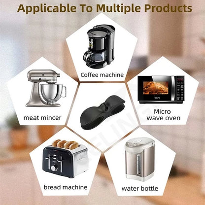 🔗 Wide Silicone Appliance Cord Organizer, Self-Adhesive Cord Keeper Wrap for Kitchen Home Office