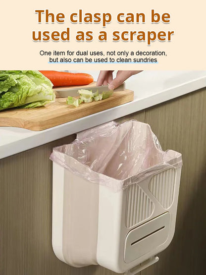 🗑️ Hanging Kitchen Trash Can for Cabinet Door | Space-Saving Waste Bin with Easy-Hang Design for Food Scraps, Bathroom, Office & Small Spaces 🏠✨