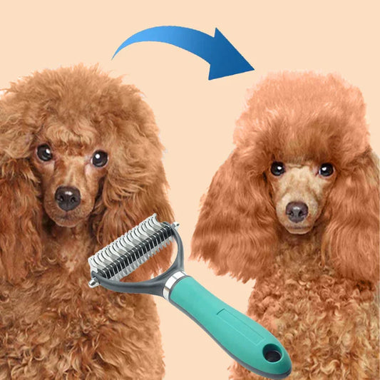 🔥Dual-Sided Pet Grooming Comb for Dogs & Cats