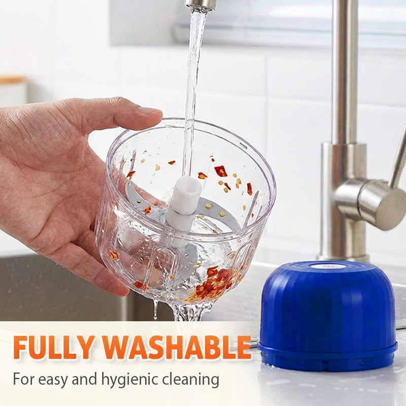 Washable detachable food chopper cup